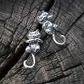Boucles d'oreilles chat vintage