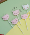 Bougie chat mignon pour gâteau d'anniversaire enfants