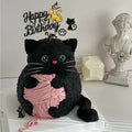 Décoration gâteau papillon chat pour anniversaire