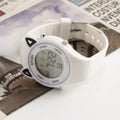 Montre en silicone avec oreilles de chat pour enfants