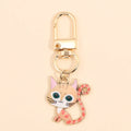 Porte-clés émail Kawaii chat