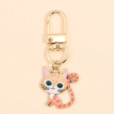 Porte-clés émail Kawaii chat