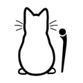 Autocollant vinyle chat mignon pour pare-brise
