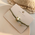 Bracelet kawaii chat en céramique ajustable