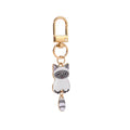 Porte-clés chat mignon en métal kawaii