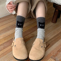 Chaussettes Mi-Mollet Chat Kawaii Automne-Hiver