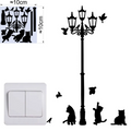 Autocollant mural chat en vinyle pour décoration enfant