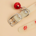 Collier lumineux pour chat avec empreinte scintillante et breloques