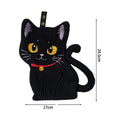 Serviette à main en forme de chat noir absorbante