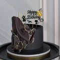 Décoration gâteau papillon chat pour anniversaire