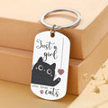 Porte-clés chat noir pour femmes et filles