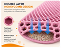 Tapis de litière double couche antidérapant pour chat grand format